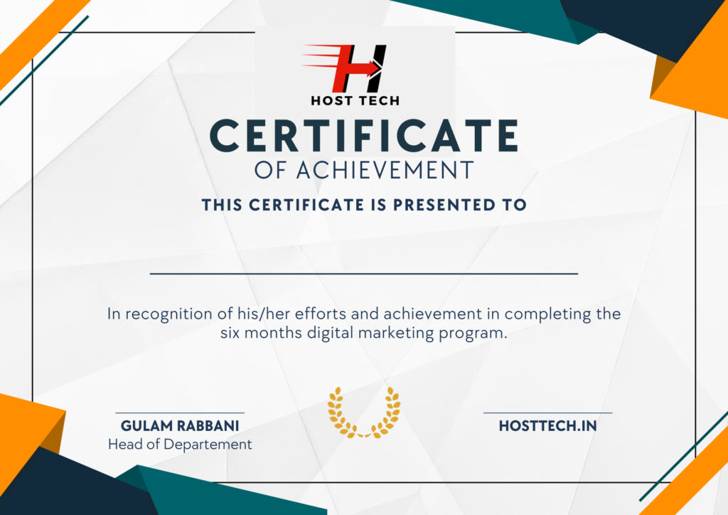 Digital Marketing Certificate